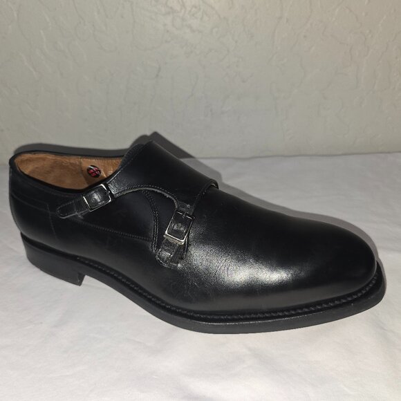 LLOYD Germany Men's Black Leather Double Monk Strap Oxfords US Size 11 - Picture 2 of 9